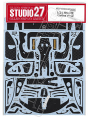 Studio27 BMW M8 GTE - Carbon fibre pattern decal set-st27-CD24040-gpmodeling