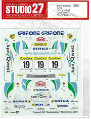 Studio27 Peugeot 206 WRC Grifone Monte Carlo Rally 2001-ST27-DC561C-gpmodeling