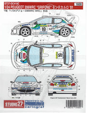 Studio27 Peugeot 206 WRC Grifone Monte Carlo Rally 2001-ST27-DC561C-gpmodeling