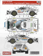 Studio27 Lancia Stratos HF Jolly Club Team Sanremo Rally 1979-st27-dc564d-gpmodeling