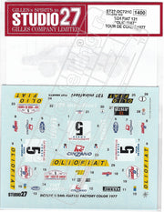 Studio27 Fiat 131 Factory Color Tour de Course 1977-st27-dc721c-gpmodeling