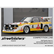 STREETBLISTERS Paints - Audi Quattro Sport S1 Sponsored by HB International Paint Set (White & Yellow) SB30-6028