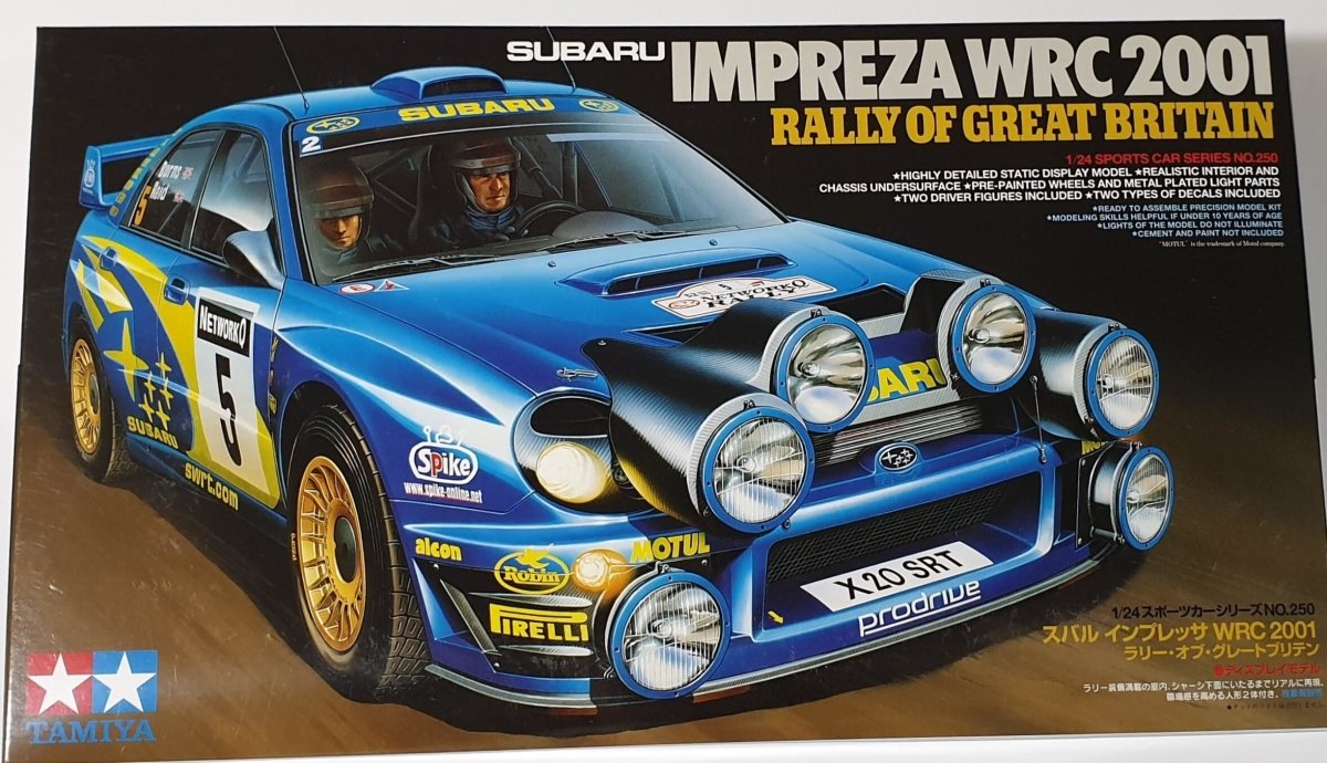 TAMIYA Subaru Impreza WRC 2001 RALLY OF GB car model kit – GPmodeling