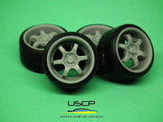 USCP TSW Evo R Deep with stance tires 17" 1/24 - 24W108-gpmodeling