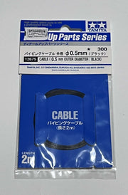 TAMIYA Cable 0.5mm OD Bla 2mt (1:6/1:12/1:24)