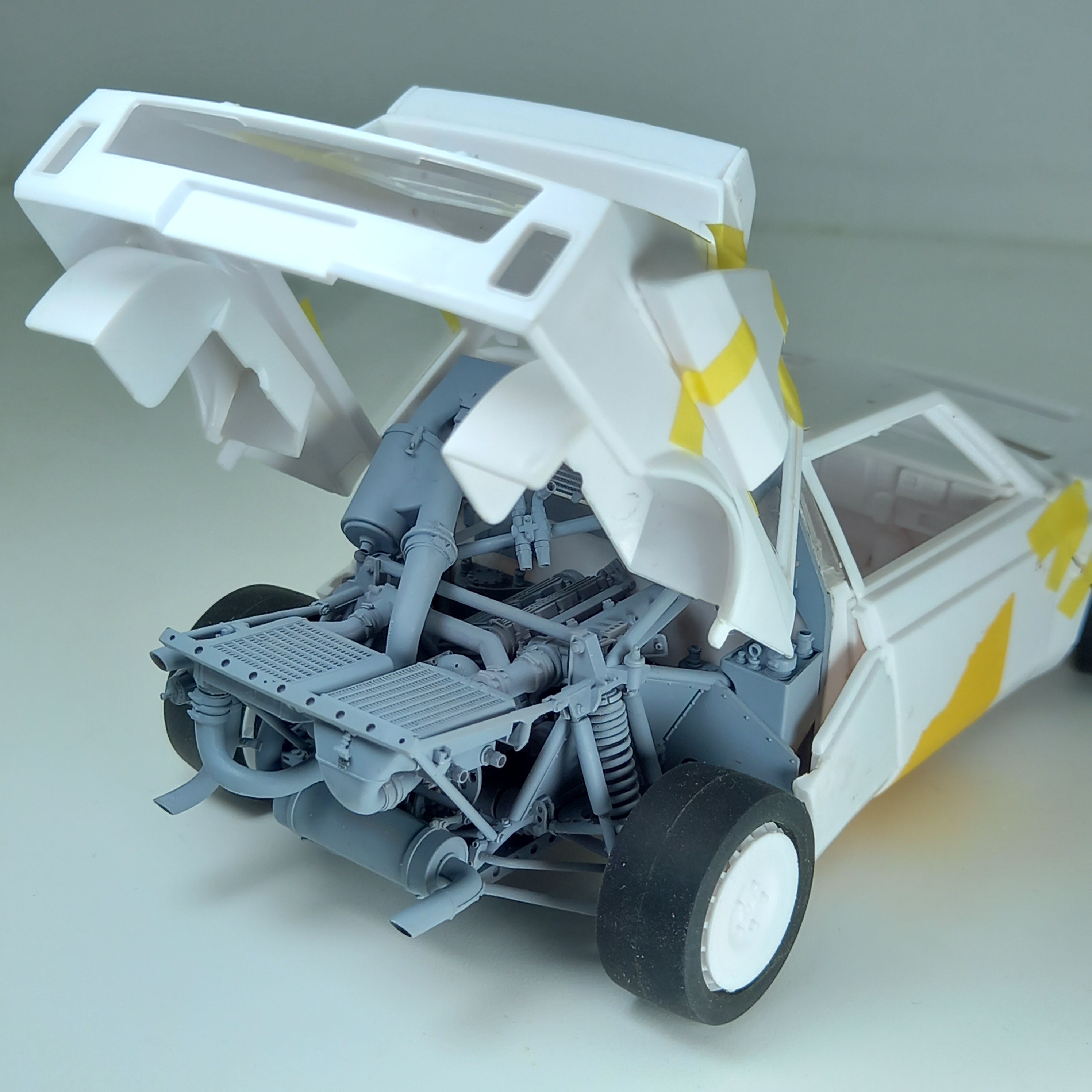 Lancia Delta S4 Motore Scala 1/24 Stampa in resina 3D – GPmodeling