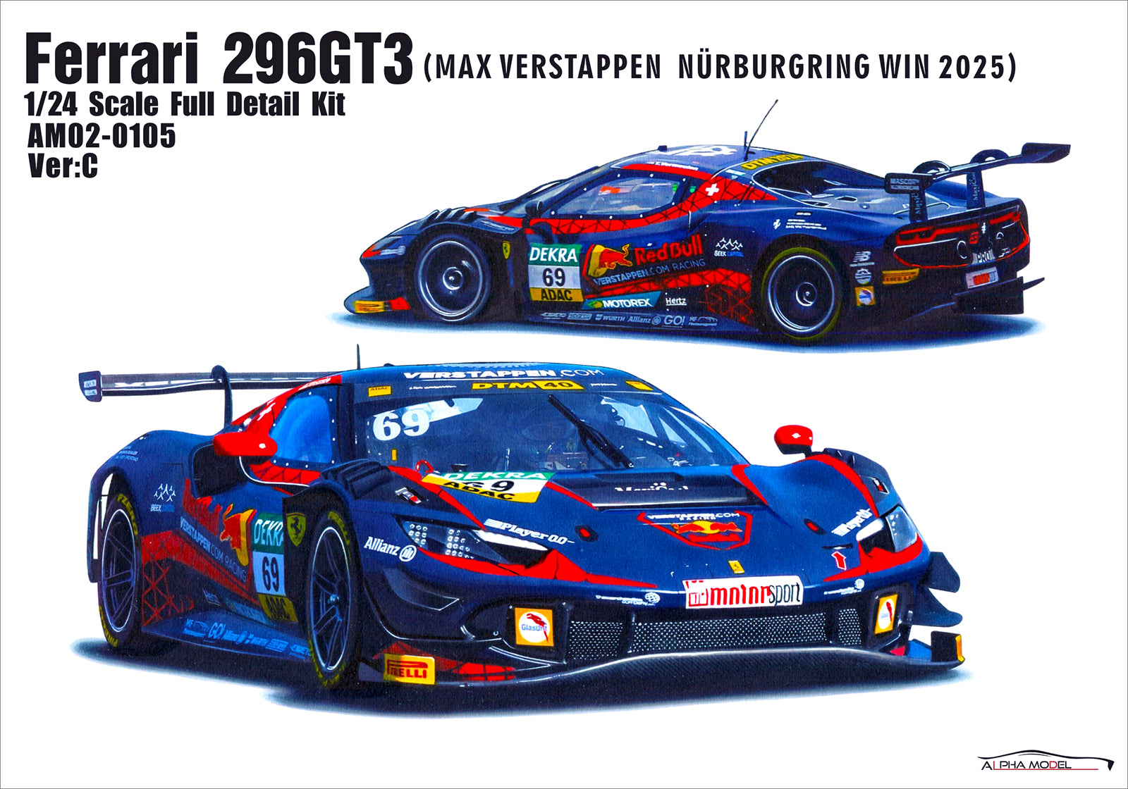 Alpha Model Ferrari 296 GT3 (MAX VERSTAPPEN) - GPmodeling