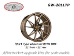 Geronimoworks Radsatz vom Typ VS21 21" - 21" mit Pirelli-Reifen