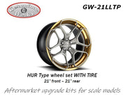 Geronimoworks HUR type wheel set 21" - 21" with Pirelli tire-GW-21LLTP-gpmodeling