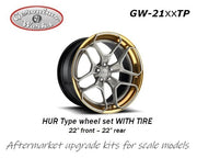 Geronimoworks HUR type wheel set 22" - 22" with Pirelli tire-GW-21XXTP-gpmodeling