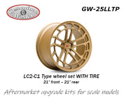 Geronimoworks LC2-C1 type wheel set 21" - 21" with Pirelli tire-GW-25LLTP-gpmodeling