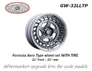 Geronimoworks Formula Aero type wheel set 21" - 21" with Pirelli tire-GW-32LLT-gpmodeling