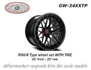 Geronimoworks R90-R type wheel set 22" - 22" with Pirelli tire-GW-34XXTP-gpmodeling