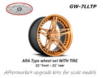 Geronimoworks ARA type wheel set 21" - 21" with Pirelli tiregw-7lltp-gpmodeling