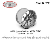 Geronimoworks MM1 type wheel set 21" - 21" with Pirelli tire-GW-9LLTP-gpmodeling