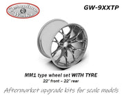 Geronimoworks MM1 type wheel set 22" - 22" with Pirelli tireGW-9XXTP-gpmodeling
