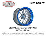 Geronimoworks M-X4T type wheel set 21" - 21" with Pirelli tire-GW-12LLTP-gpmodeling
