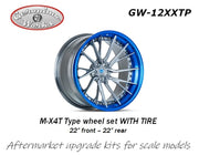 Geronimoworks M-X4T type wheel set 22" - 22" with Pirelli tire-GW-12XXTP-gpmodeling