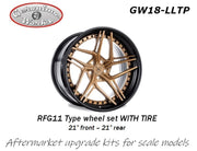 Geronimoworks RFG11 type wheel set 21" - 21" with Pirelli tire-GW-18LLT-gpmodeling