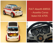 Static Car Model of Fiat Abarth 695SS Assetto Corsa Italeri Car Model Kit 4705 made by Galotta Pasquale
