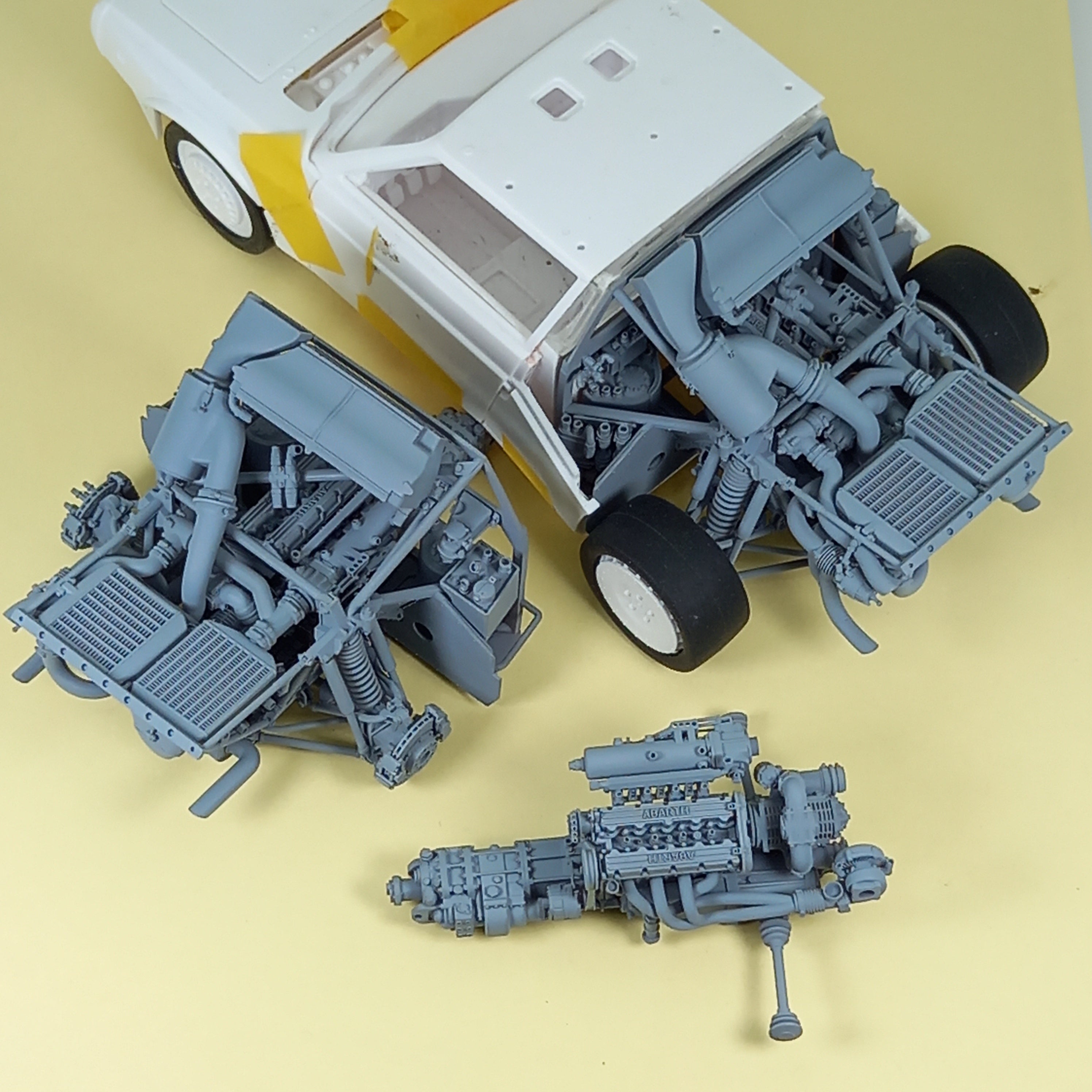 Lancia Delta S4 Engine 3D Resin Kit - GPmodeling