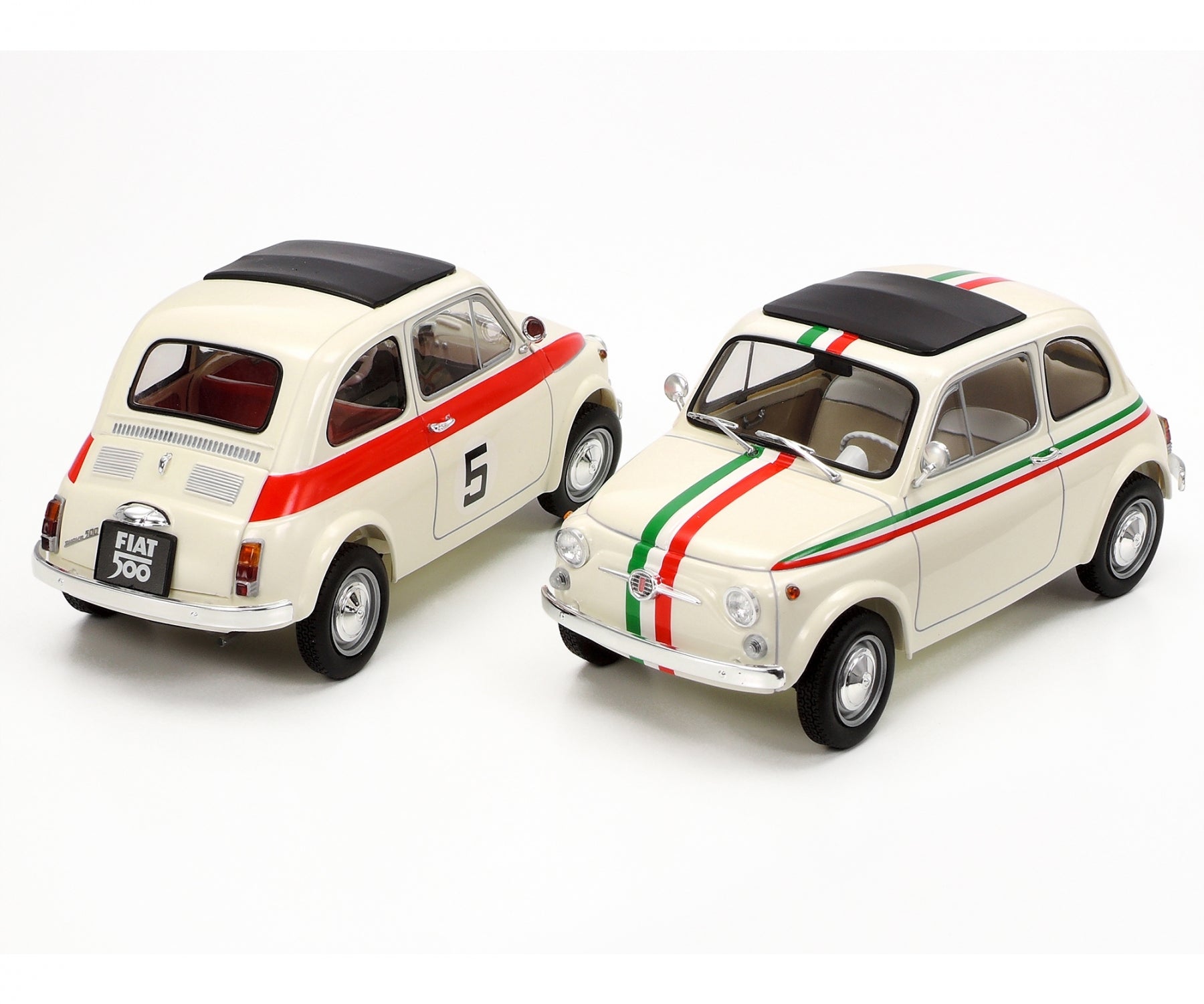 FABBRI FIAT 500F（1965）　ミニカー 1/24 Fiat 500F 1965 Painted Self Assemble Yellow Model Kit