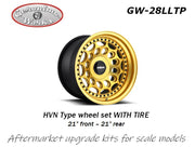 Geronimoworks rotiform_HVN Type wheel set WITH TIRE 21" F/R - GW28llTP - gpmodeling