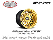 Geronimoworks rotiform_HVN Type wheel set WITH TIRE 20" F/R - GW28mmTP - gpmodeling