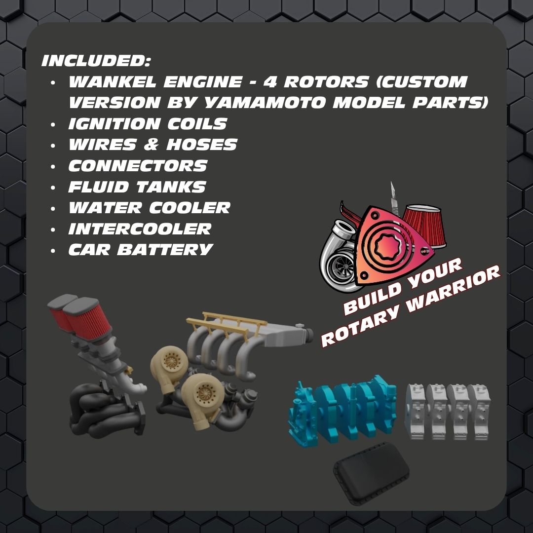 YAMAMOTO Custom 26B 4 Rotor Engine | GPmodeling