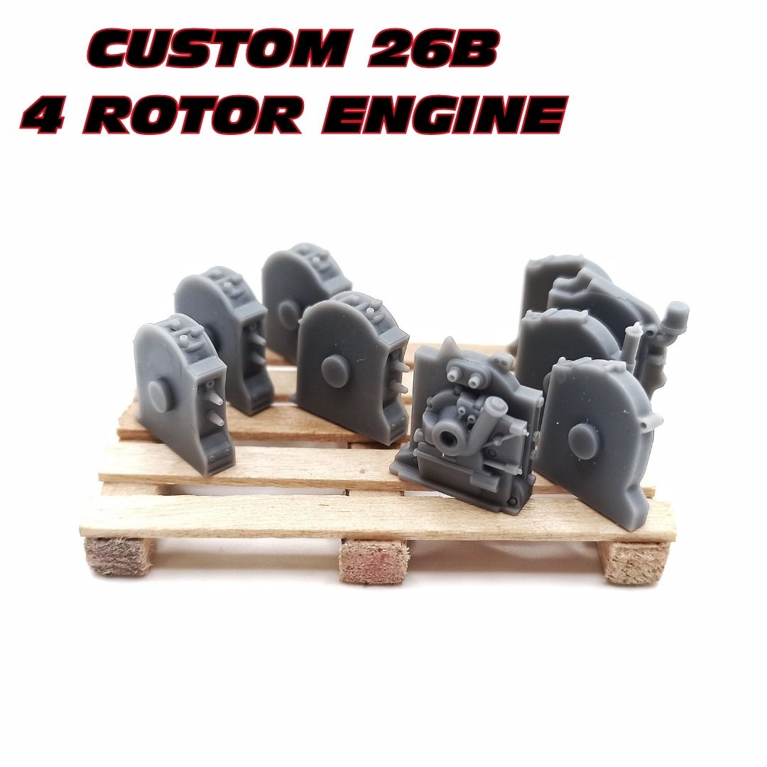 26b Rotor Engine YAMAMOTO Custom 26B 4 Rotor Engine | GPmodeling