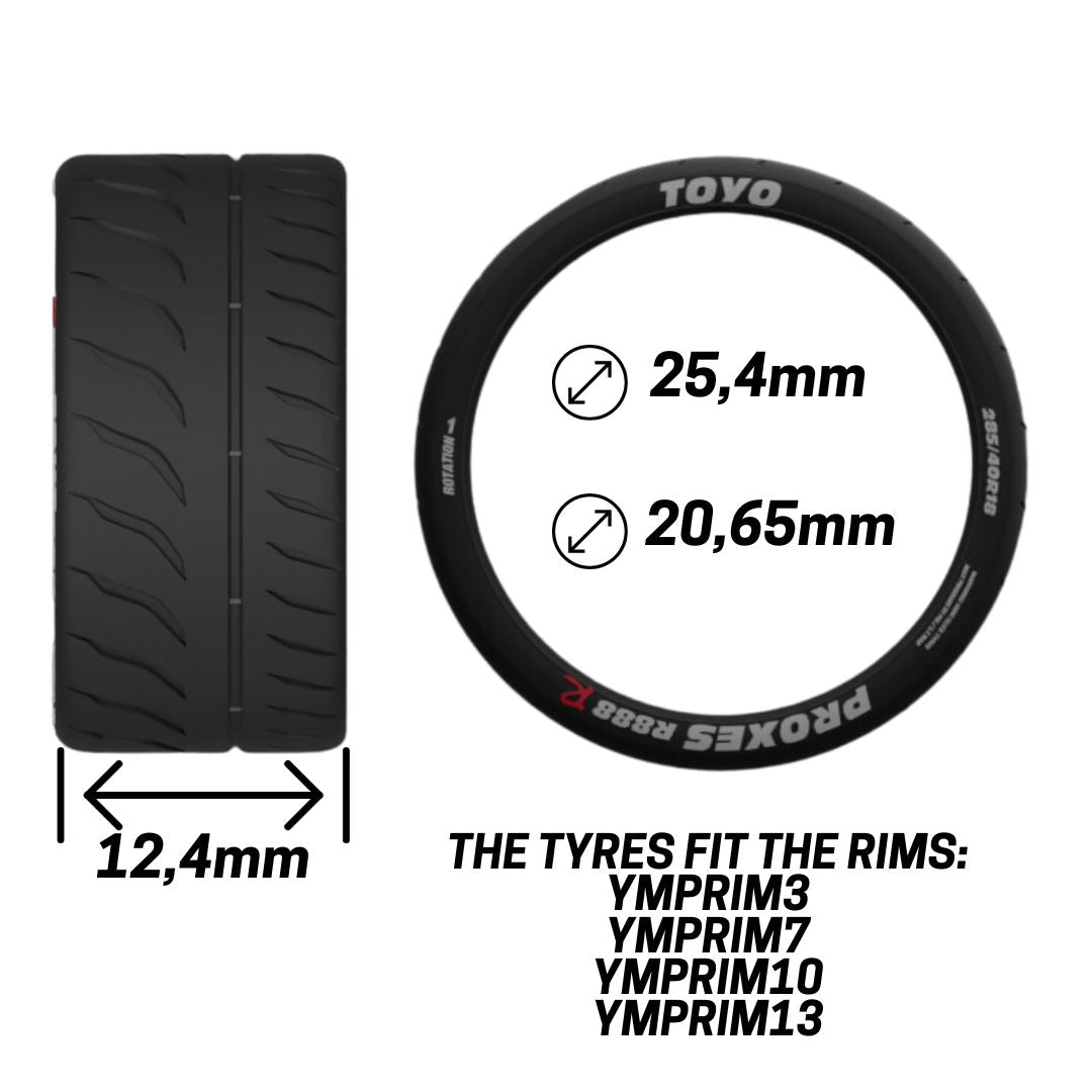 YAMAMOTO Semi Slick Tyres 18