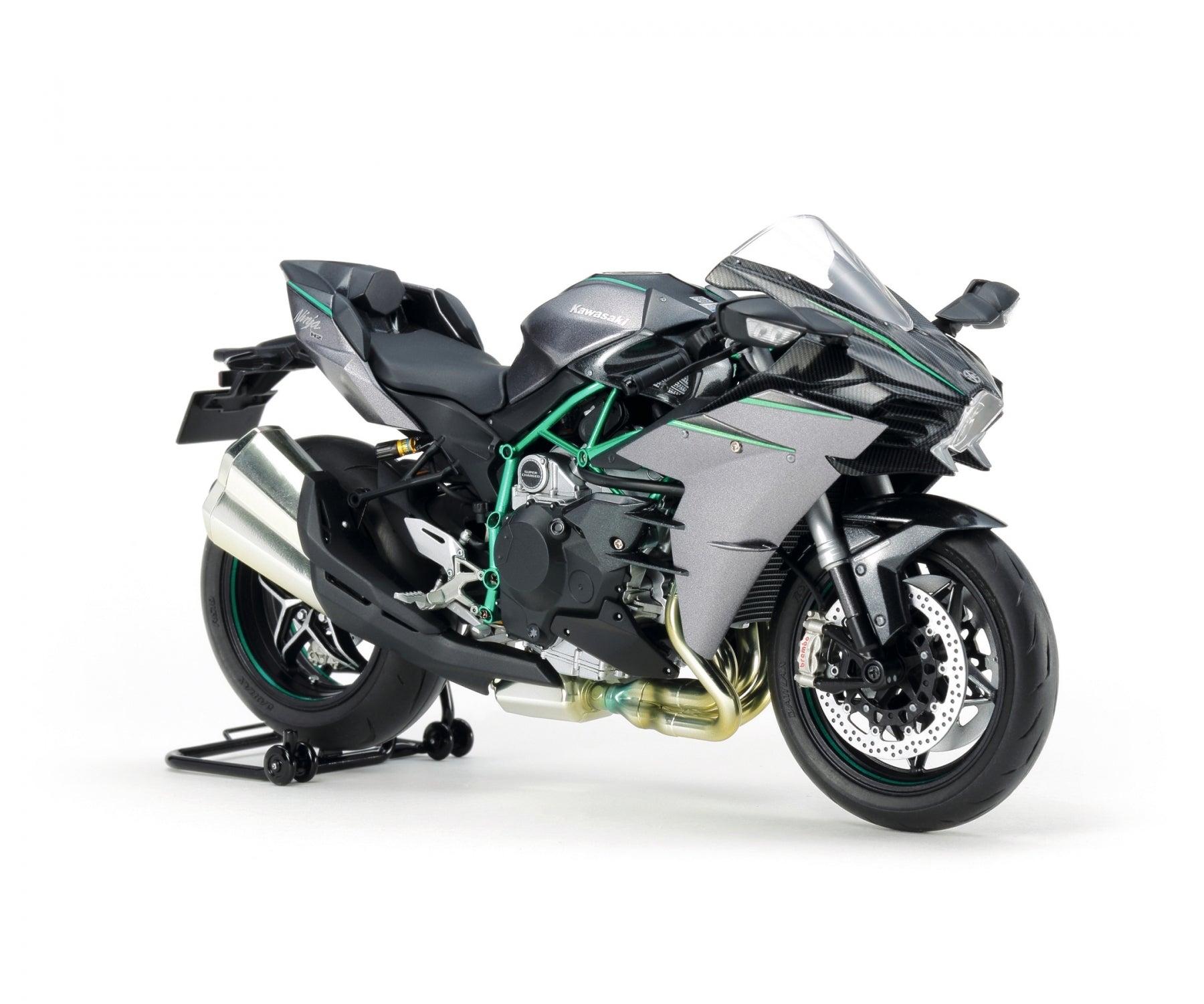 kawasaki Ninja H2 1/12 CARBON 完成品 TAMIYA Kawasaki Ninja H2 CARBON | scale 1:12 - GPmodeling