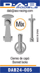DAB MODELS Bonnet locks Mix 3D 1:24-dab24-005-gpmodeling