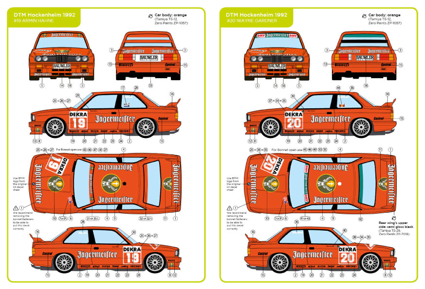 Decalcas | BMW M3 E30 Linder Motorsport 1:24 - GPmodeling