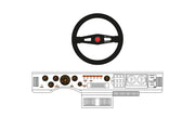 Decalcas Fiat 131 Abarth dashboard decals-DCL-DEC053-gpmodeling
