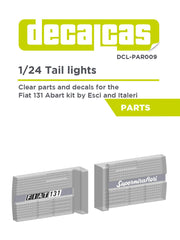 Decalcas Tail lights for Fiat 131 Abarth-DCL-PAR009-gpmodeling
