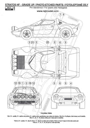 Reji Model Photo Etched Upgrade set for Lancia Stratos HF-reji 1005-1005-gpmodeling