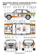 Reji Model Fiat 131 Abarth MS Italia 1980 Tour de Corse - 1981 Montecarlo Rally Sponsor by MS 1:24 - SKU: 115  Car n 8 - D. Cerrato/L. Guizzardi Car n 14 - A. Bettega/A. Bernacchini - gpmodeling