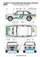 Reji Model Fiat 131 Abarth "Svenska" Swedish Rally 1980 Sponsor by Rally Monte Carlo 1:24 - SKU: 122  Car n 4 - Waldegard/Thorszelius - gpmodeling