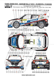 Buy Reji Model Skoda Fabia S2000 EVO Barum Rally 2012 - Kresta / Gross - Sponsor by Mogul - 1:24 - SKU: 182 - (reji 182) - Car n 7 - R. Kresta/P. Gross at GPmodeling