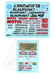 Reji Model BMW M3 E30 Blaupunkt #4 - Rallye Principe de Astuarias - Sponsor by Blaupunkt - 1:24 - SKU: 280 - (reji 280) - Car n 1 - Bassas/Rodriguez - at GPmodeling