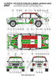 Reji Model Fiat 131 Abarth Alitalia - Rally Portugal 1978 - Rally Tour de Corse 1978  - Sponsor by Alitalia - 1:24 - SKU: 308 - (reji 308) - Car n 1 - B. Darniche/A. Mahé - Car n 4 - M. Alen/I. Kivimaki - at GPmodeling
