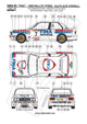 Reji Model BMW M3 E30 Fina Rally 1989 - Portugal/Tour de Corse/Ypres - 1:24 - SKU: 354 - (reji 354) - Car n 7 - 10 -- M. Duez/A. Lopes at GPmodeling