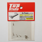 Top Studio Hex Rivet 0.7mm (C) Silvery - 1/24 TD23248-gpmodeling