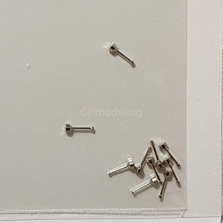 Top Studio Hex Rivet 0.5mm (A) Silvery - 1/24 TD23220 | GPmodeling