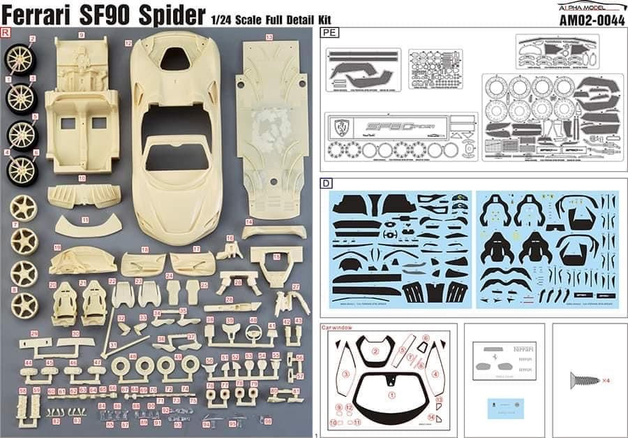 Alpha Model | NEW Ferrari SF90 Spider 1:24 - GPmodeling
