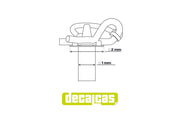 DECALCAS Bonnet Pin type1 - 1/24 scale