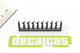 DECALCAS Large Rubber bonnet hooks Type 1 - 1/20 scale