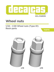 DECALCAS Nuts 1/24 scale