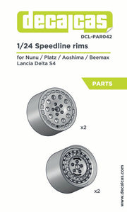 DECALCAS Rims Speedline for Lancia Delta S4 1/24 scale